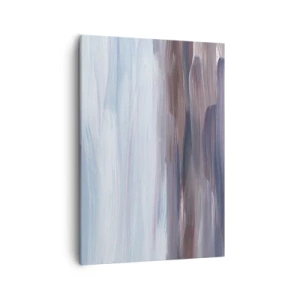 Quadro su tela - Stampe su Tela - Un'astrazione sottile con tratti delicati in toni pastello. - 50x70cm - Gli elementi: l'acqua - Decorazione murale moderna per soggiorno e camera da letto ARTTOR