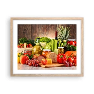 Poster in cornice rovere chiaro - Affumicati, arrostiti, marinati - 50x40 cm