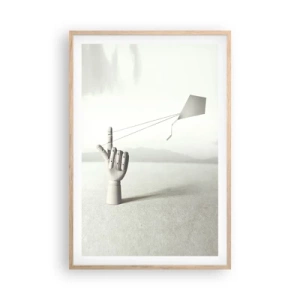 Poster in cornice rovere chiaro - Prova di forza - 61x91 cm