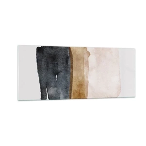 Quadro su vetro - Composizione di colori della terra - 100x40 cm