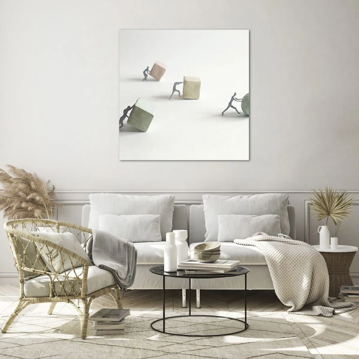 Quadro su vetro - È la vita - 70x70 cm