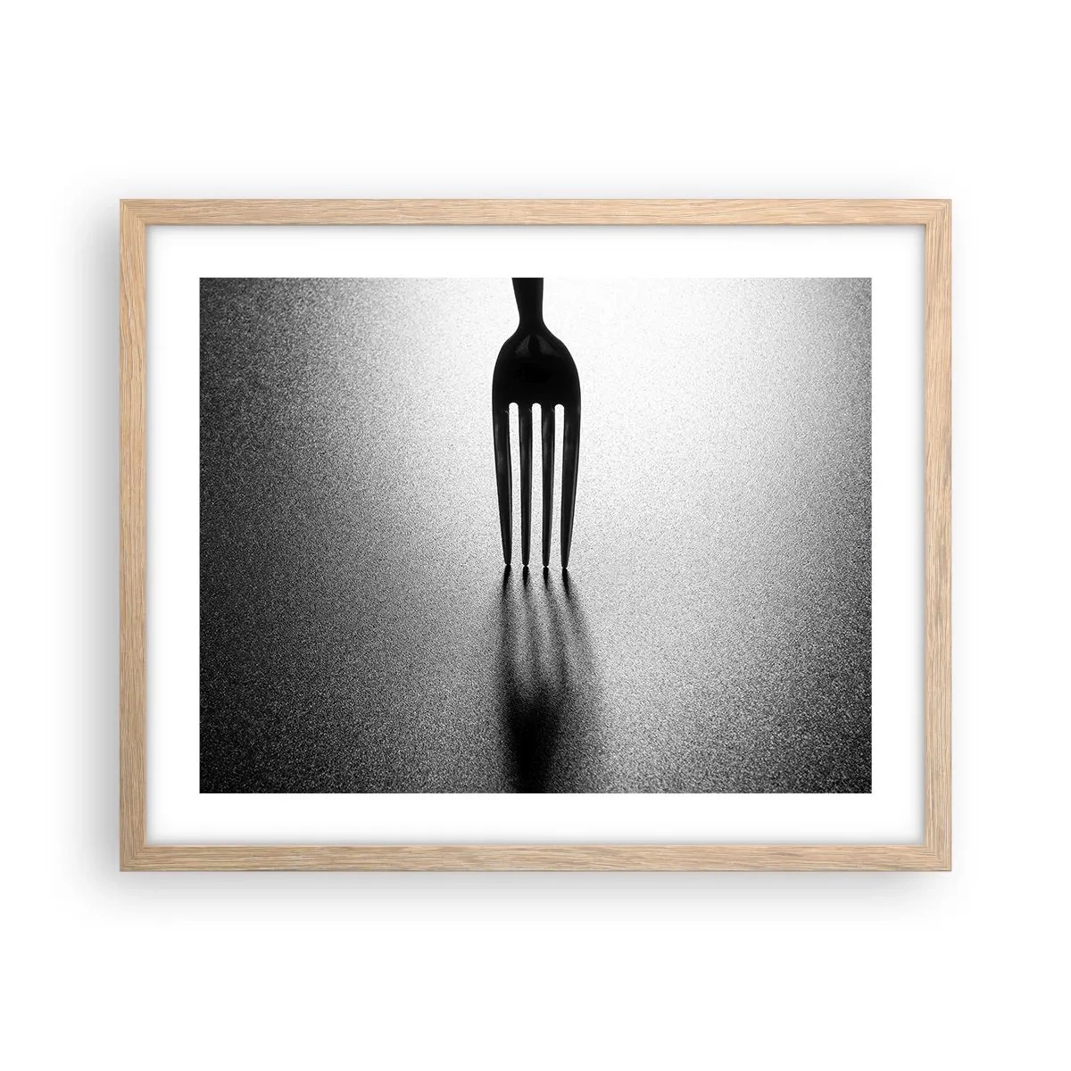 Poster in cornice rovere chiaro - Luce e ombra - 50x40 cm