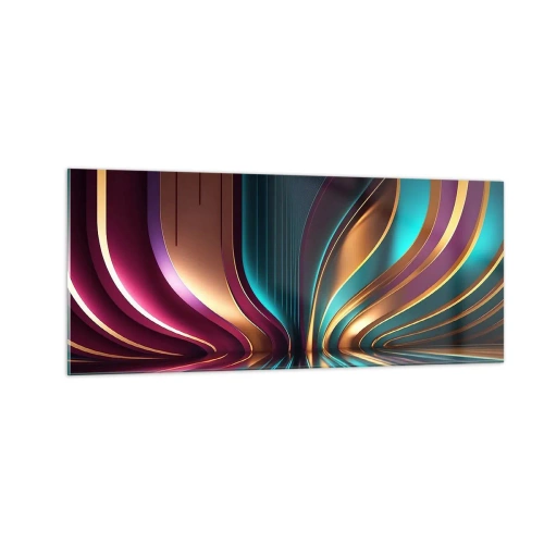 Quadro su vetro - Architettura di luce - 100x40 cm