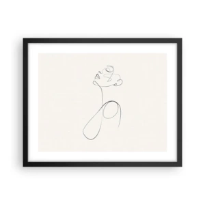 Poster in cornice nera - Avvolta nei sogni - 50x40 cm