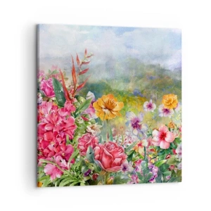 Quadro su tela - Stampe su Tela - Il giardino impazzito - 60x60 cm