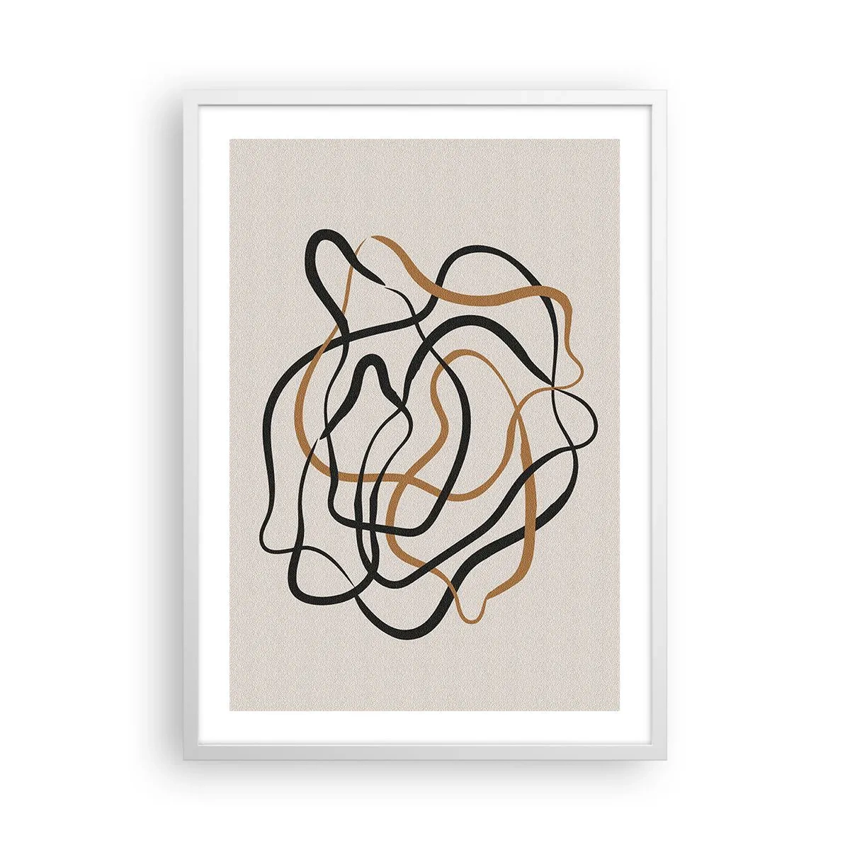 Poster in cornice bianca - Tutto è andato storto - 50x70 cm