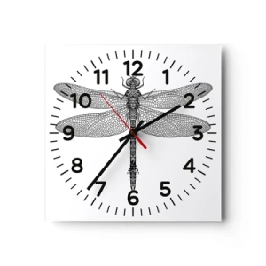 Orologio da parete - Orologio in Vetro - La precisione della natura - 30x30 cm
