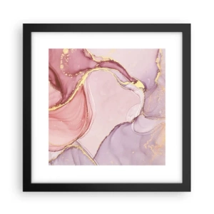 Poster in cornice nera - La carezza dei colori - 30x30 cm