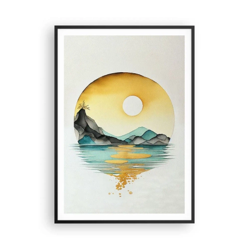 Poster in cornice nera - Nel cerchio della bellezza - 70x100 cm