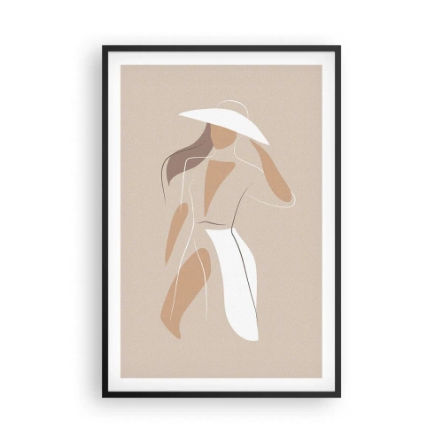 Poster in cornice nera - La moda è un gioco - 61x91 cm