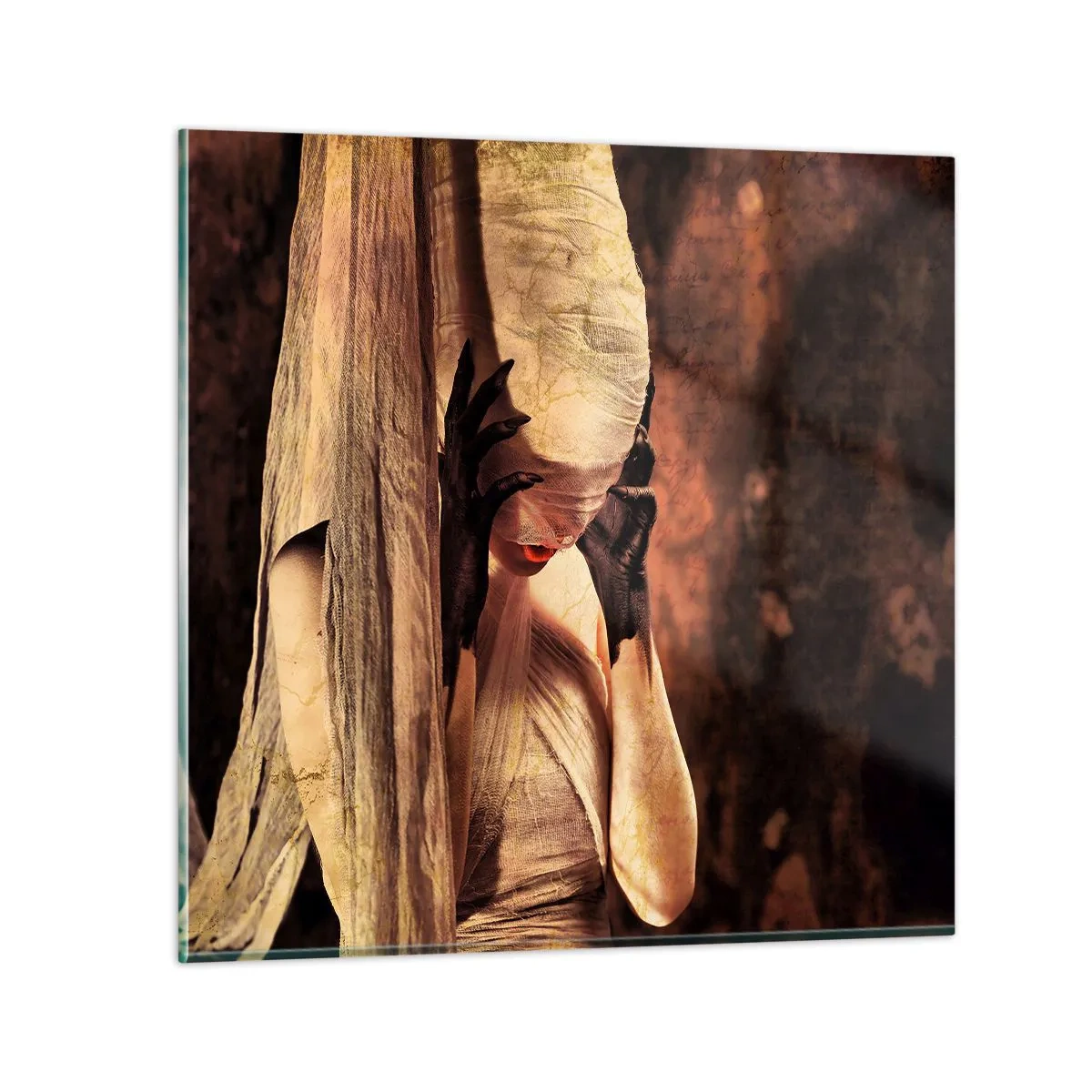 Quadro su vetro - Tra il bene e il male - 40x40 cm