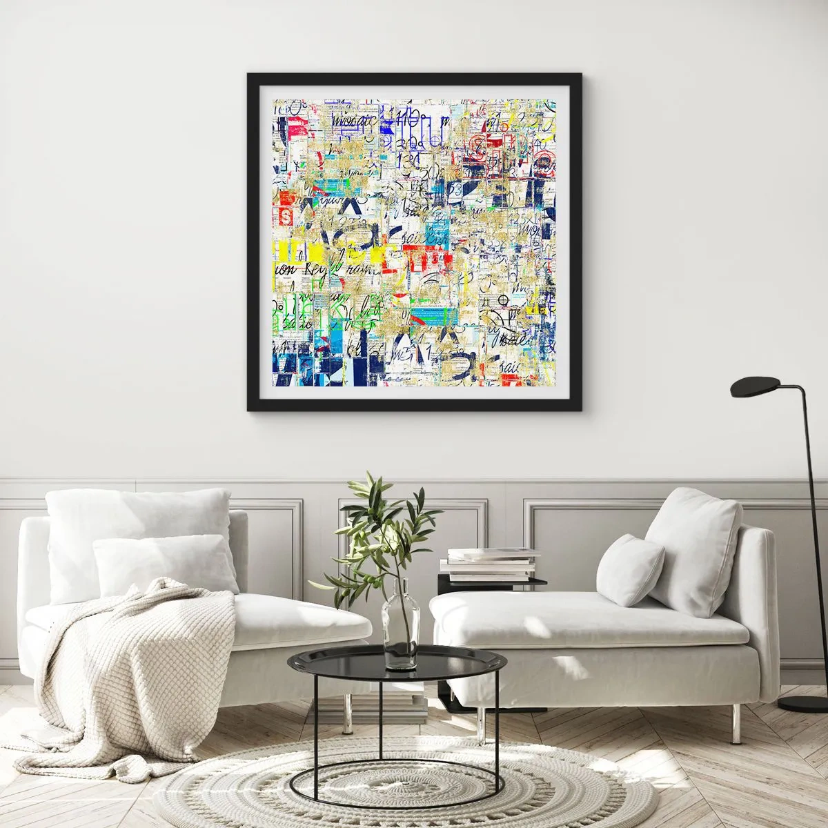 Poster in cornice nera - Semplicemente bello da vedere - 40x40 cm