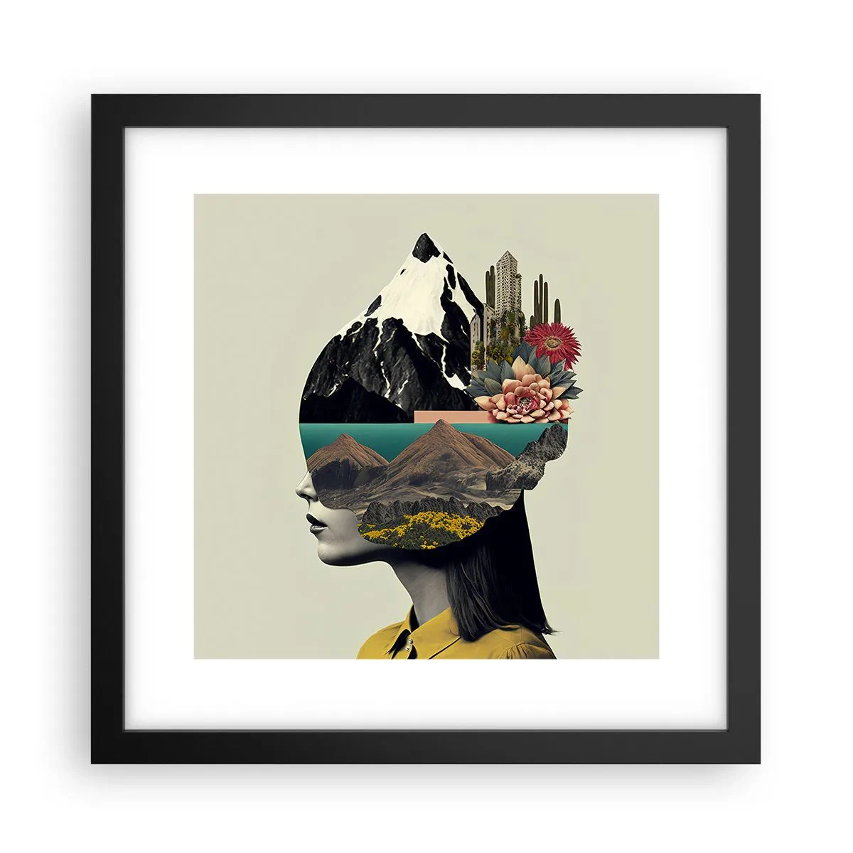 Poster in cornice nera - La donna è sempre un mistero - 30x30 cm