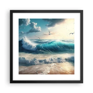 Poster in cornice nera - Mormora solo per te - 40x40 cm