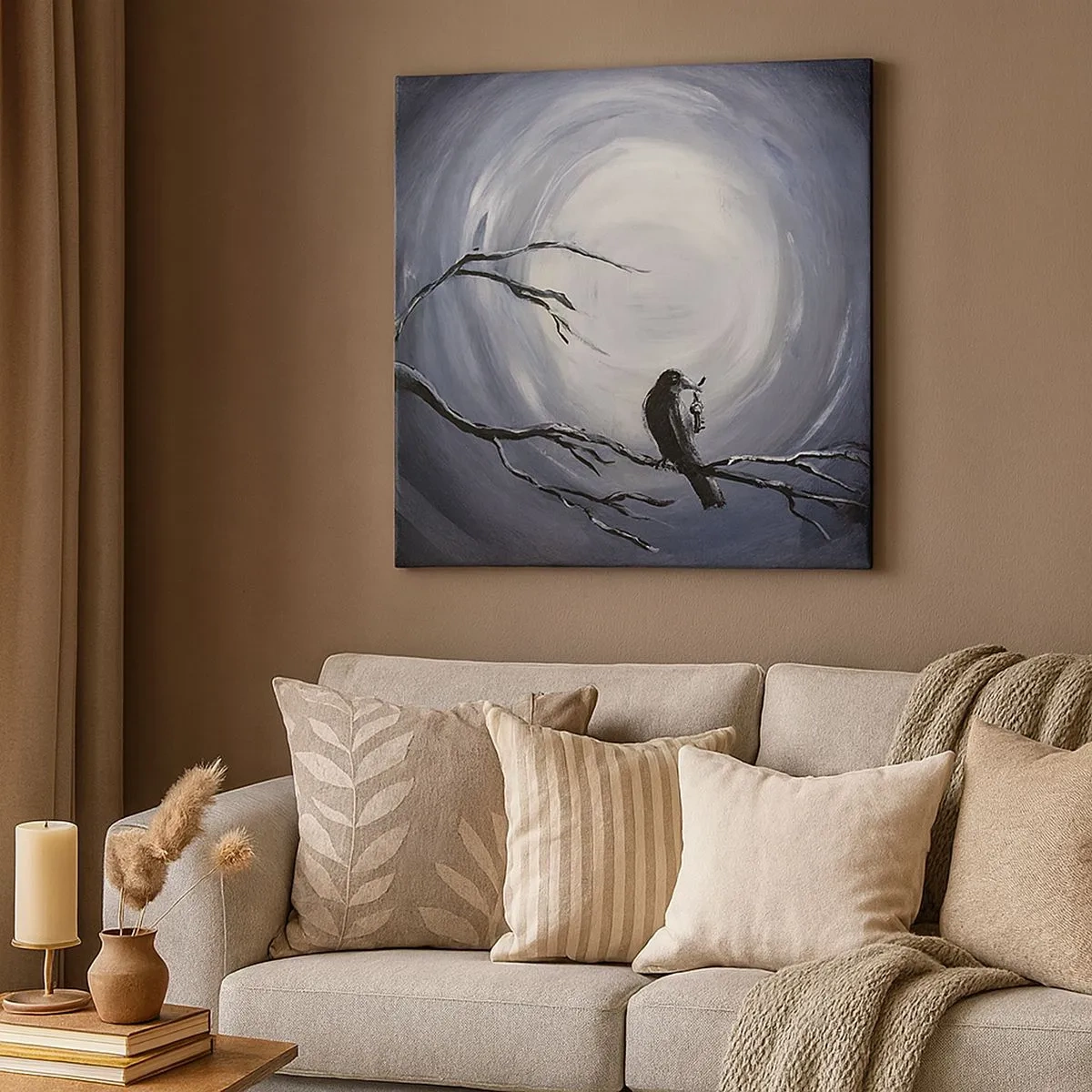 Quadro su tela - Stampe su Tela - Chiave di una notte misteriosa - 30x30 cm