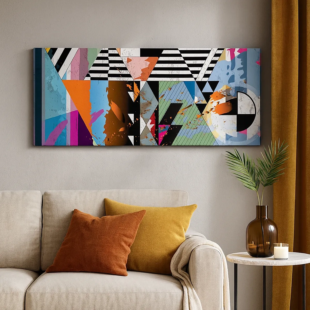 Quadro su tela - Stampe su Tela - Geometrico e organico - 30x30 cm