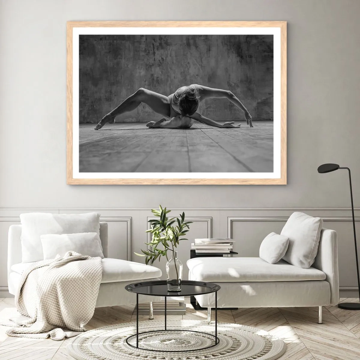 Poster in cornice rovere chiaro - Simmetria ritrovata - 40x30 cm