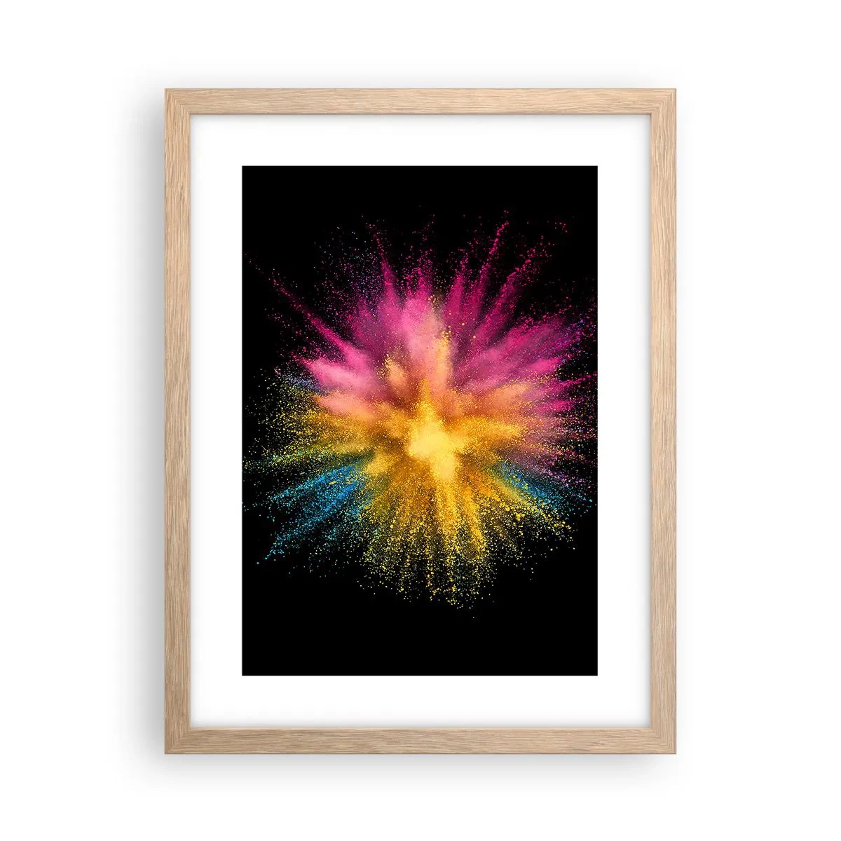 Poster in cornice rovere chiaro - La nascita dei colori - 30x40 cm