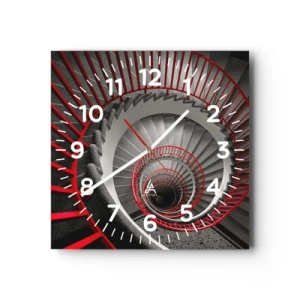 Orologio da parete - Orologio in Vetro - I giochi dell'architettura - 30x30 cm