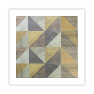 Poster - Secondo i triangoli - 40x40 cm
