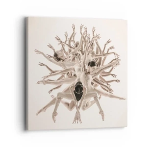 Quadro su tela - Stampe su Tela - Fiorendo nella danza - 40x40 cm