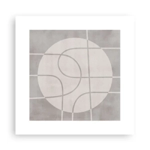 Poster - Tondo e dritto - 30x30 cm