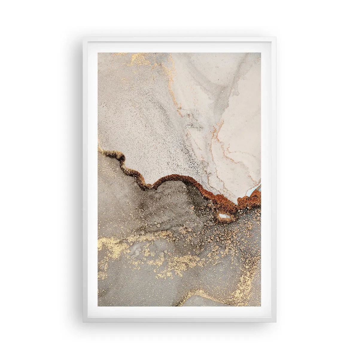 Poster in cornice bianca - Ai confini del colore - 61x91 cm