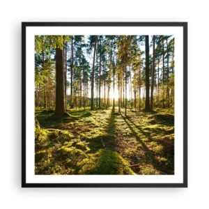 Poster in cornice nera - …dopo sette foreste - 60x60 cm