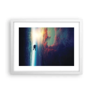 Poster in cornice bianca - Affrontando l'universo - 40x30 cm