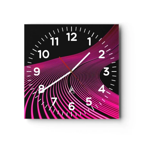 Orologio da parete - Orologio in Vetro - Il viale della luce - 40x40 cm