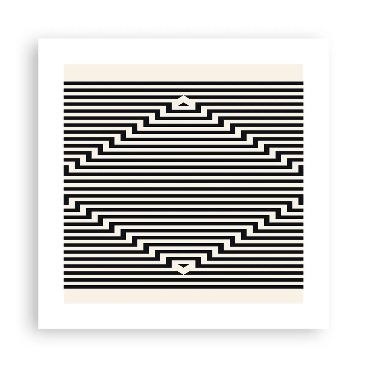 Poster - Illusione geometrica - 40x40 cm
