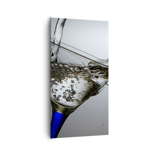 Quadro su tela - Stampe su Tela - Acqua cristallina in vetro di cristallo - 65x120 cm