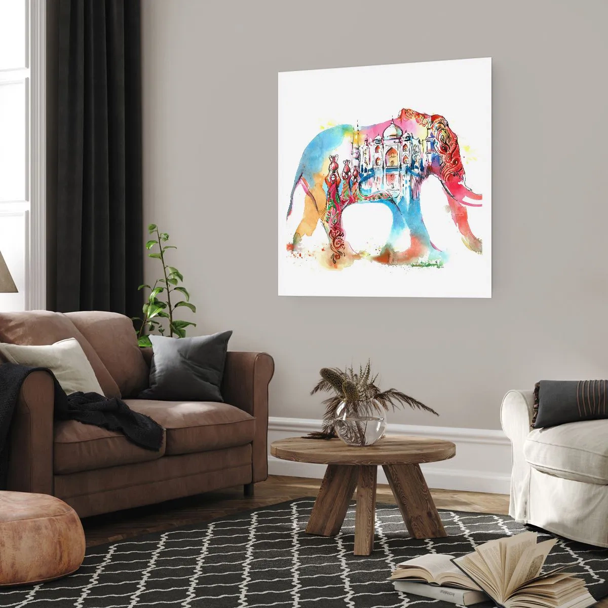 Poster - India: aura d'amore - 60x60 cm