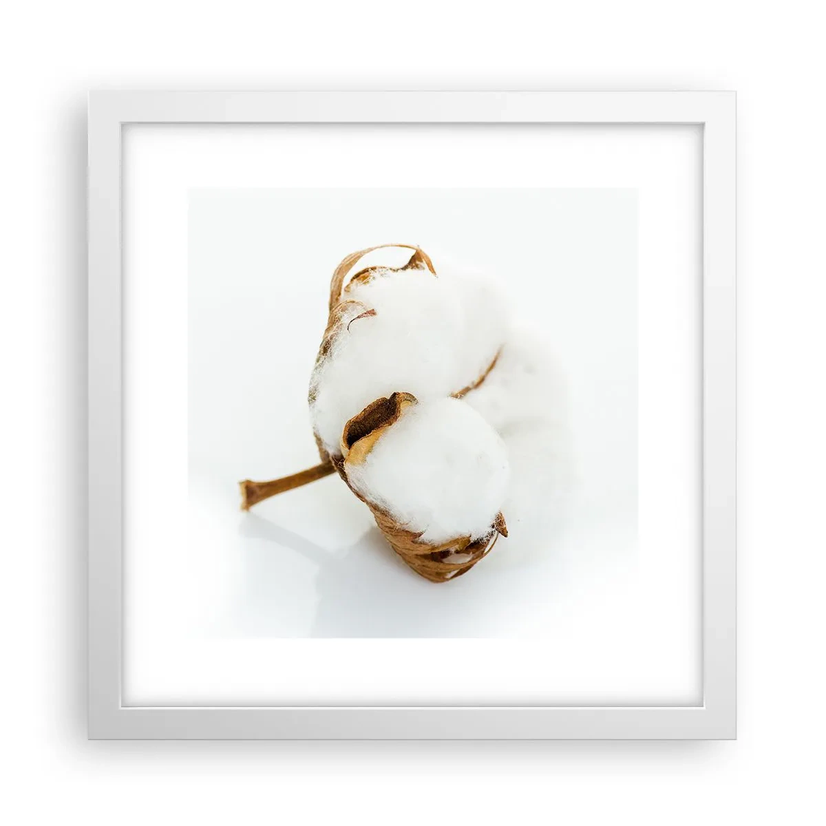 Poster in cornice bianca - Naturalmente morbido - 30x30 cm
