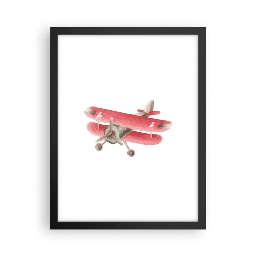 Poster in cornice nera - Pronto a volare alto - 30x40 cm