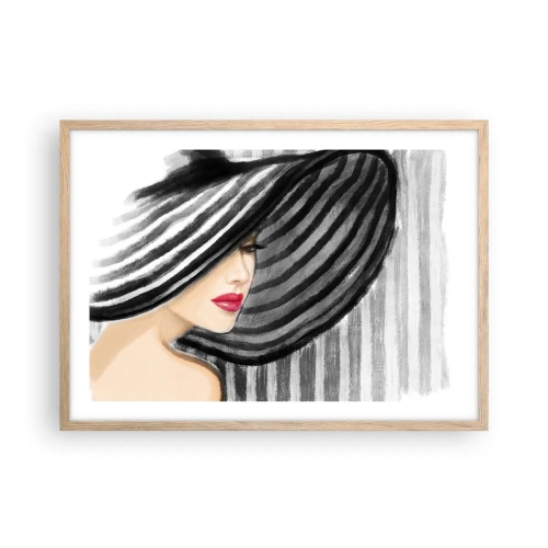 Poster in cornice rovere chiaro - Dove trovarti? - 70x50 cm