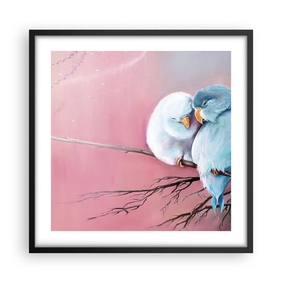 Poster in cornice nera - Che cosa aggiungere? - 50x50 cm