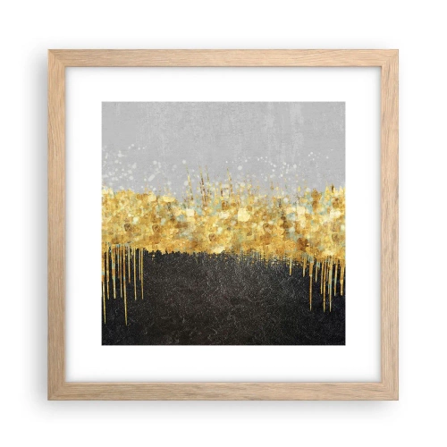 Poster in cornice rovere chiaro - Nel profondo e verso l'alto - 30x30 cm