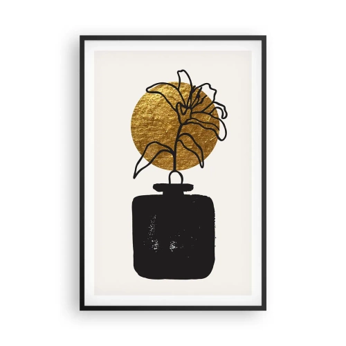 Poster in cornice nera - Bellezza a peso d'oro - 61x91 cm