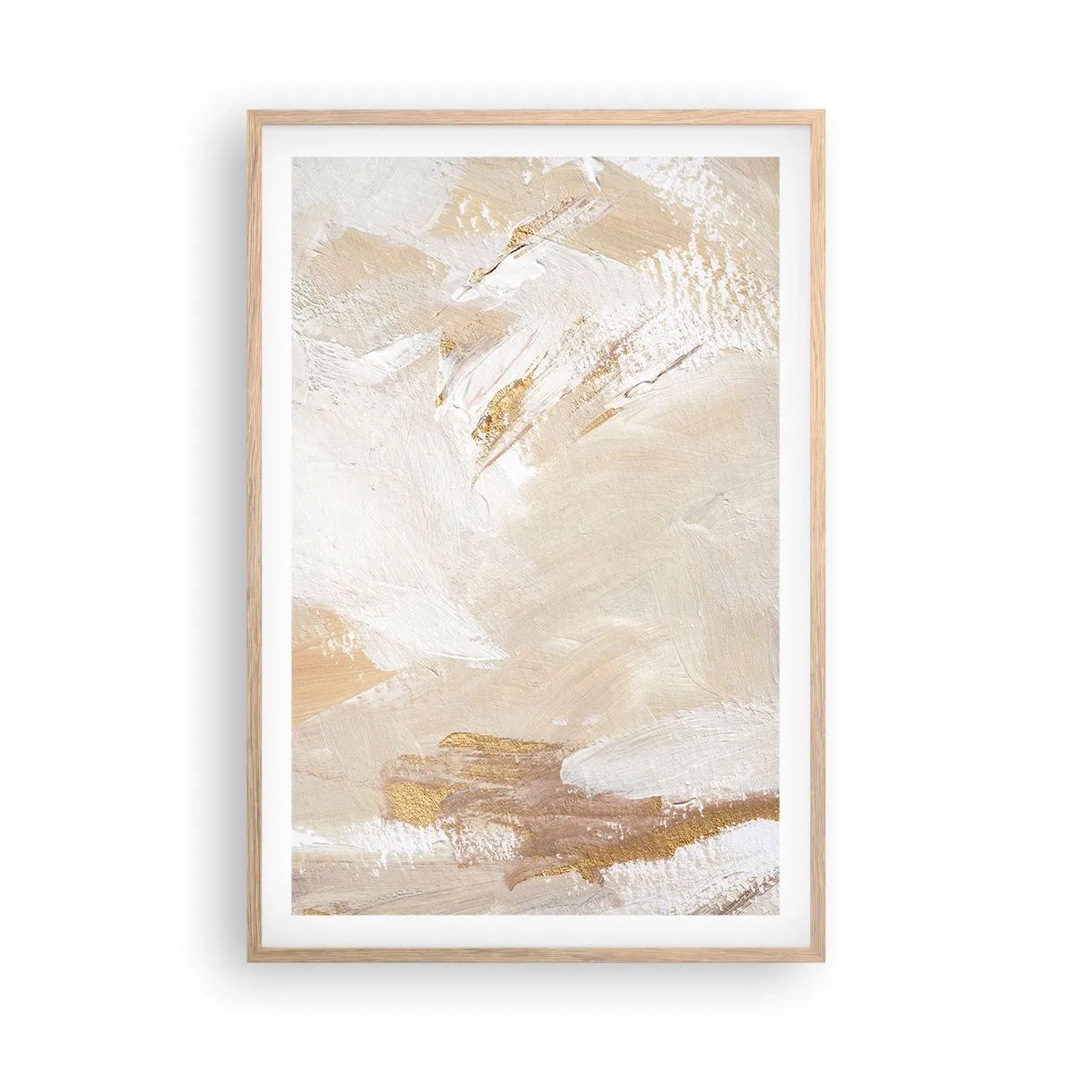 Poster in cornice rovere chiaro - Composizione pastello - 61x91 cm