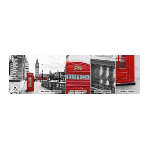 Campione di Fotomurale Premium Canvas - Indubbiamente Londra - Città, Londra, Architettura - 100x30 cm
