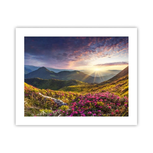 Poster - La freschezza di un mattino sui monti - 50x40 cm