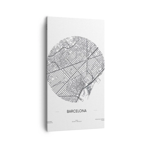 Quadro su tela - Stampe su Tela - Anatomia di Barcellona - 45x80 cm