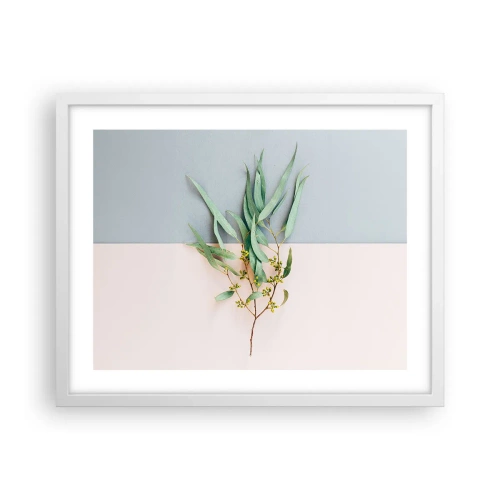 Poster in cornice bianca - Delicatezza pastello - 50x40 cm