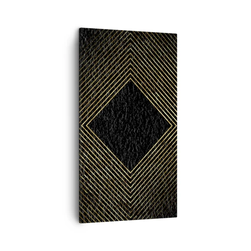 Quadro su tela - Stampe su Tela - Geometria in stile glamour - 45x80 cm