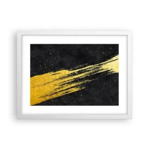 Poster in cornice bianca - Salto nell'iperspazio - 40x30 cm