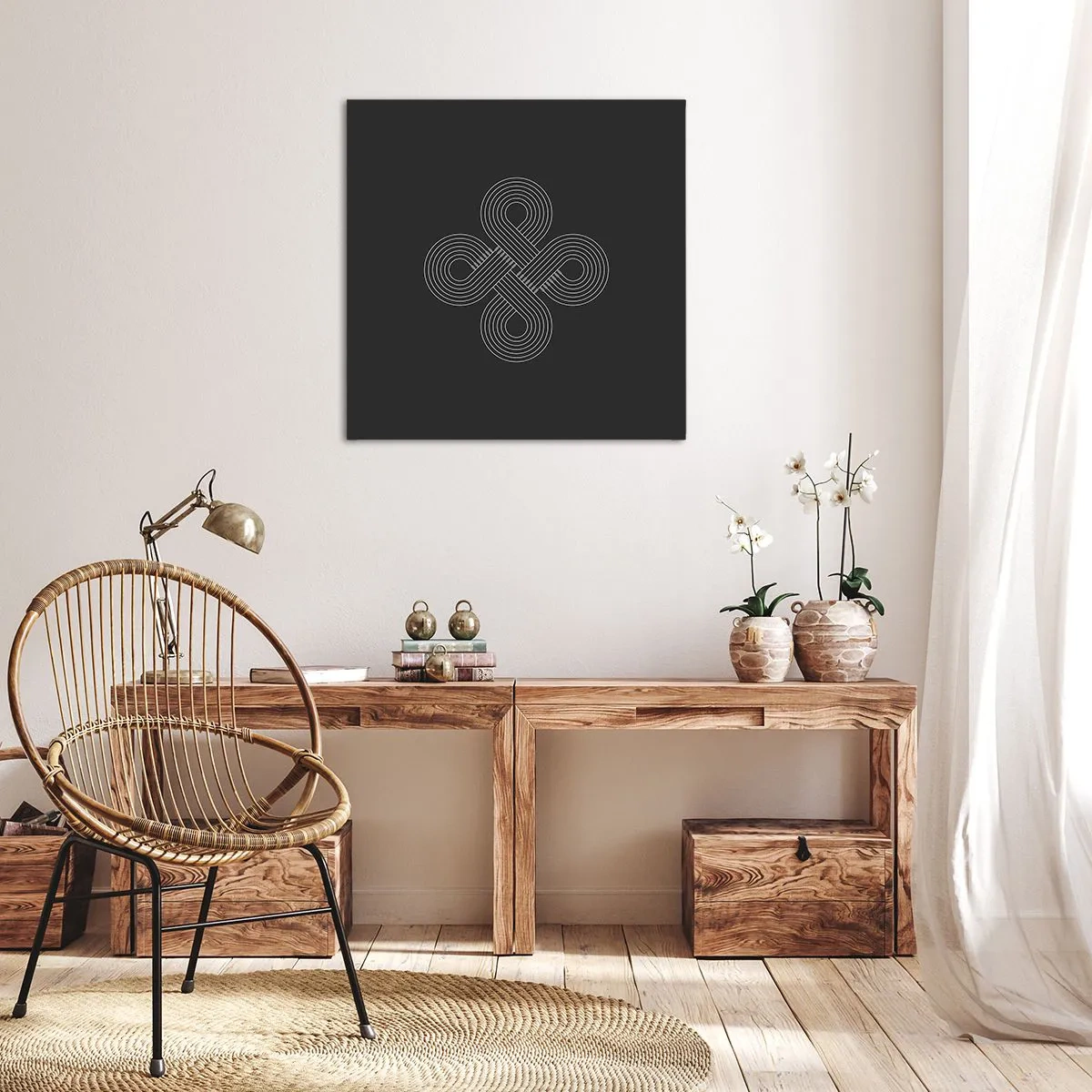 Quadro su tela - Stampe su Tela - Nello spirito celtico - 30x30 cm