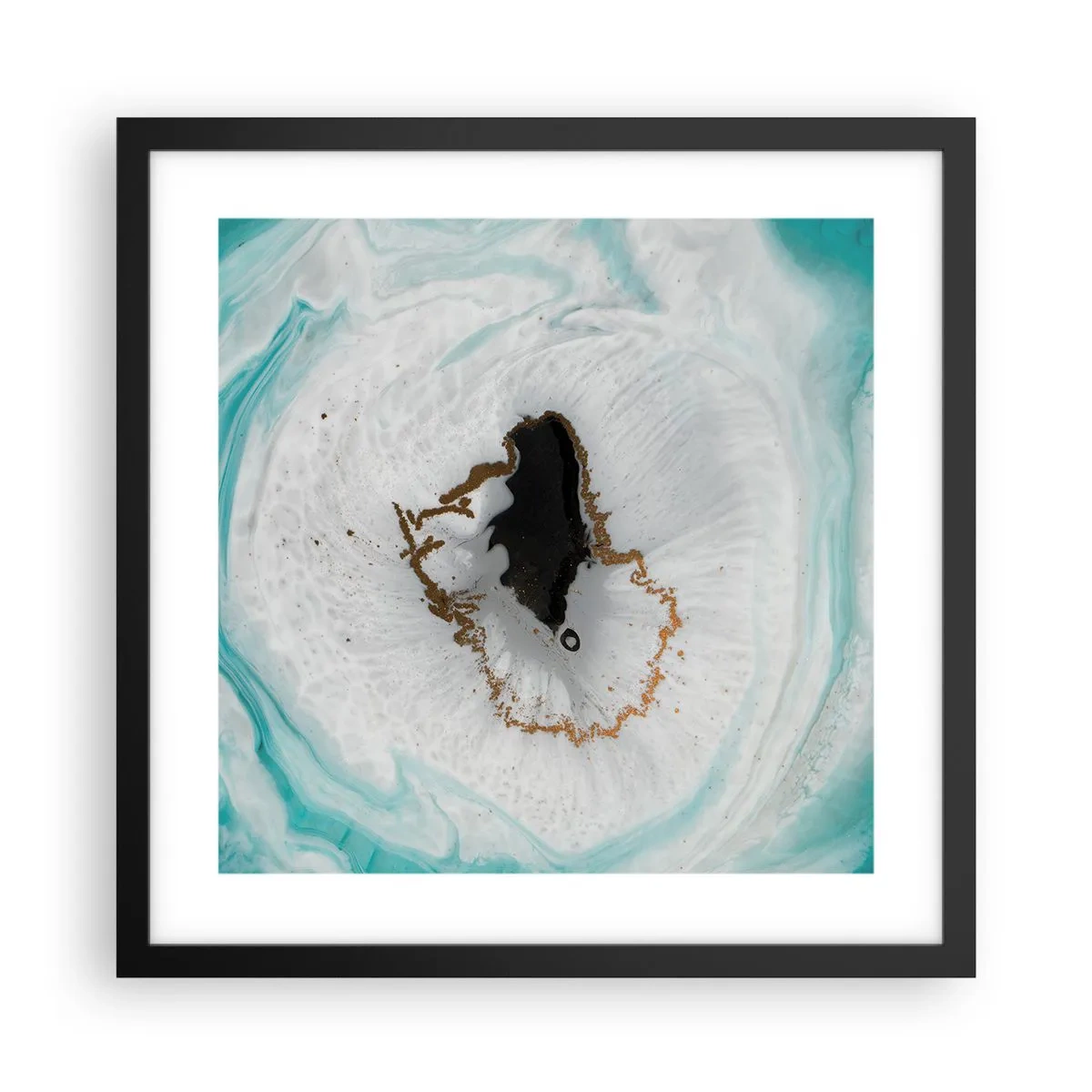 Poster in cornice nera - Penetrare all'interno - 40x40 cm
