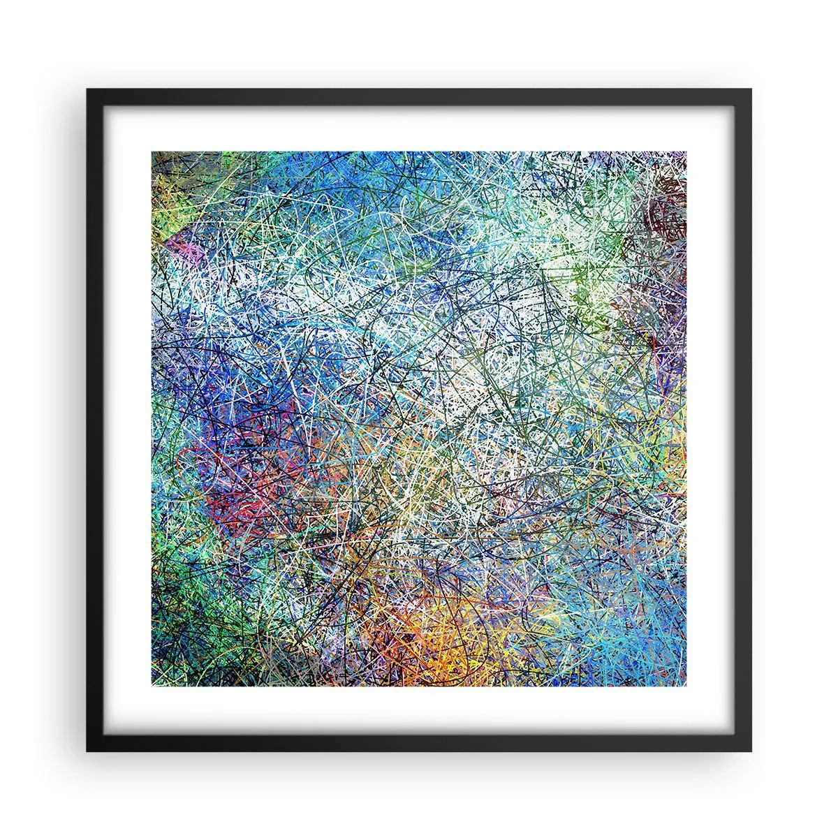 Poster in cornice nera - Non è cosi semplice - 50x50 cm