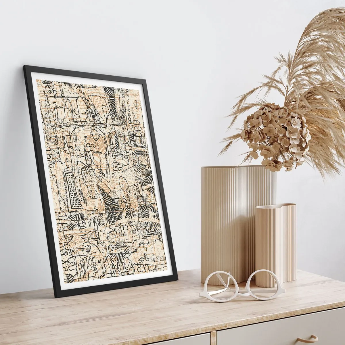 Poster in cornice nera - In attesa di essere decifrato - 40x50 cm